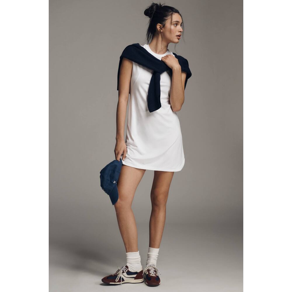 Varley Sleeveless White Caleta Dress Sz L